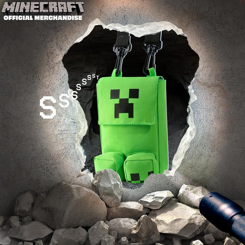 MINECRAFT حقيبة كروس بودي كريبر للأولاد، حقيبة هاتف أو مجموعة ميني ميسنجر، حقيبة كتف للسفر، المدرسة، هدايا للأولاد - Image 2